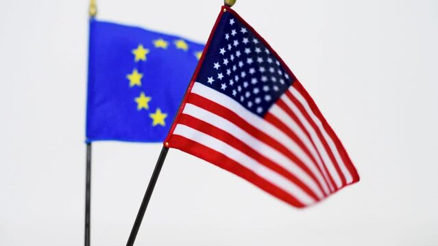 A flag waving in the wind