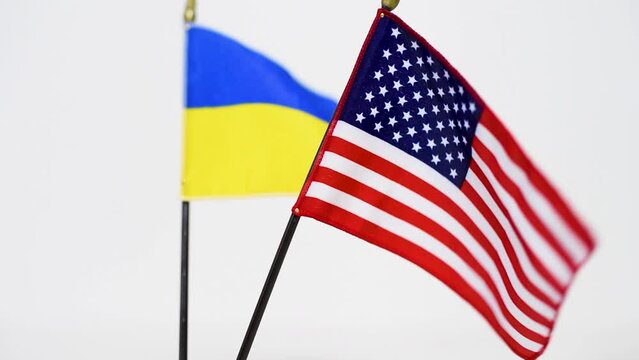 A flag waving in the wind