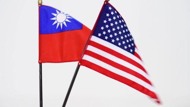 A flag waving in the wind