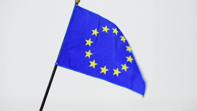 A flag waving in the wind