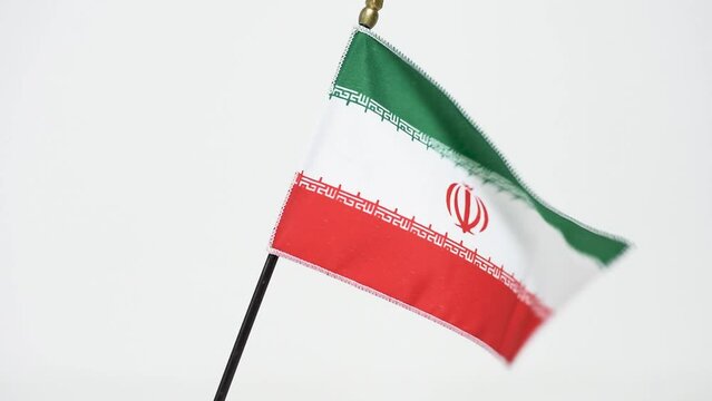 A flag waving in the wind