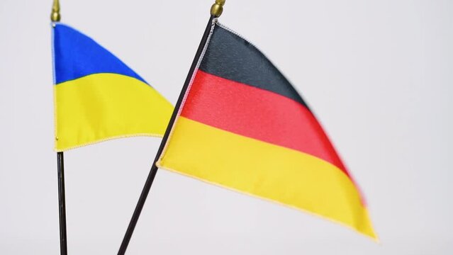 A flag waving in the wind