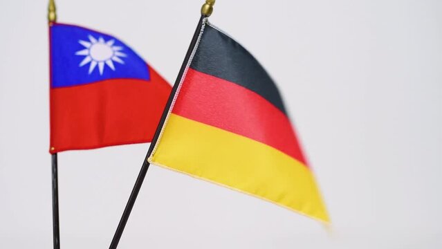 A flag waving in the wind