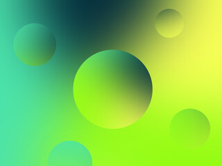 Gradient circle abstract ppt background
