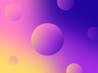 Gradient circle abstract ppt background
