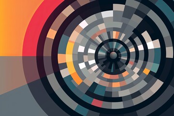 Modern Tech Encrypted Data Theme Background