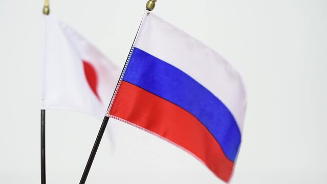A flag waving in the wind