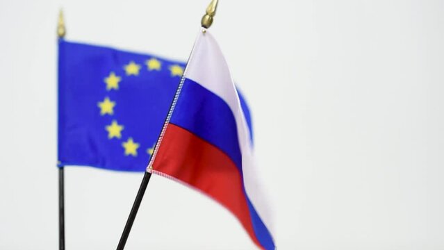 A flag waving in the wind