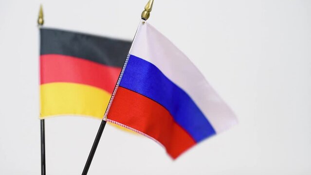 A flag waving in the wind