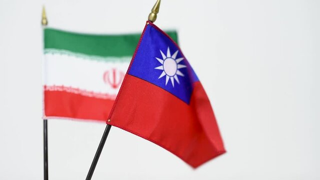 A flag waving in the wind
