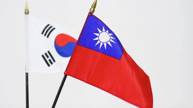 A flag waving in the wind