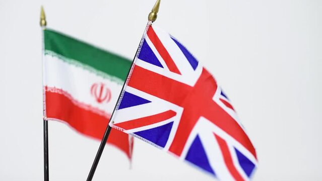 A flag waving in the wind