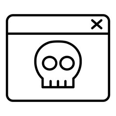 Website hacking icon