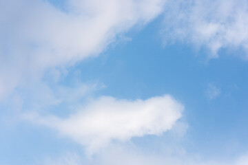 Blue sky and white clouds in the sky
