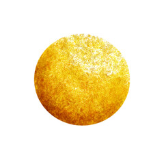 golden egg isolated on white the sun