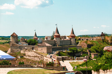 Kamianets-Podilskyi Ukraine-27.07.2023: An ancient stone fortress in Ukraine