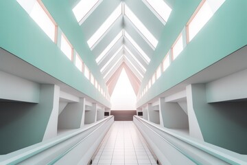 Fototapeta premium Otherworldly Minimalist Architecture Design Photo