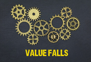Value falls	
