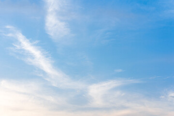 Blue sky and white clouds in the sky