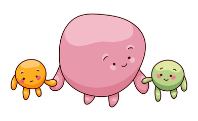 Cute Monster Ball Character Sticker