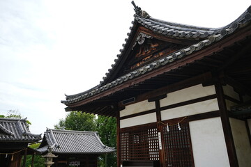 Fototapeta premium Achi-jinja or Shrine in Kurashiki, Okayama, Japan - 日本 岡山県 倉敷 阿智神社