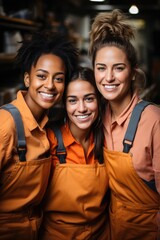 Fototapeta premium Generative AI - Empowering Multicultural Talents in the Industrial Sector