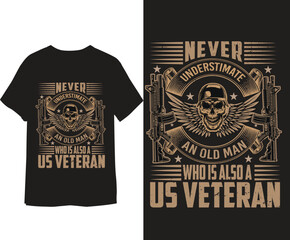 Veteran T shirt design.