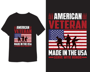 Veteran T shirt design.
