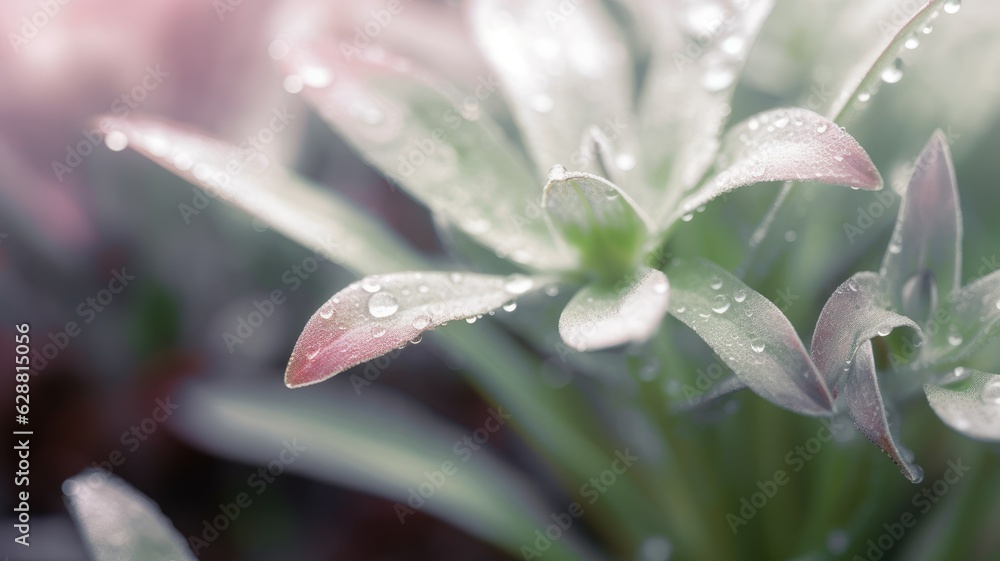 Poster a close up of macro photography of nature in dull style with a soft focus. generative ai image aig30