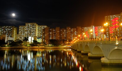 bridge at night