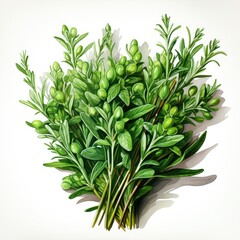 Clipart Thyme Sprigs