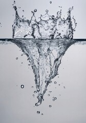 water splash with a crown in the middle. ai generated images