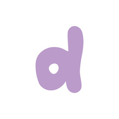 Bubble alphabet illustration