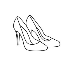High heel shoes (silhouette)