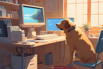 Another day in the life of a dog. Generative AI
