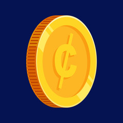 Cent Coin Gold Money Dollar Cent Vector