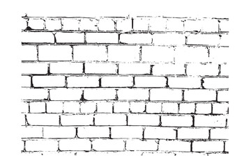 Brick Wall Background Grudge Texture Black and White