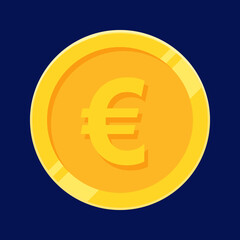 Euro Coin Gold Money Vector