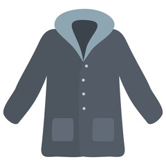 Blue coat illustration