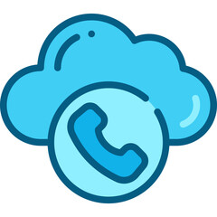 cloud computing two tone icon