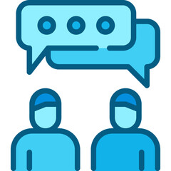 talking two tone icon