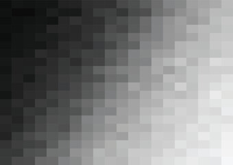 Abstract pixels pattern. geometric shapes mosaic background, black and white color gradient. vector illustration template for wallpaper, wrapping paper, webbanner, website, poster.