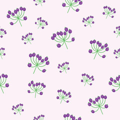 seamless floral pattern purple color for background