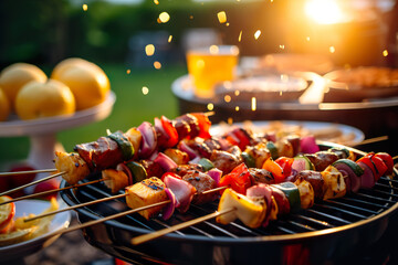 Vegetables grillred on Barbeque 