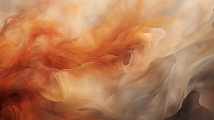 Smokey Abstract effect using autumnal Colours 