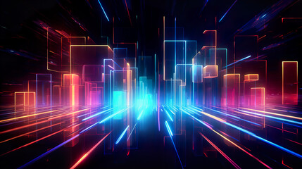 Colourful abstract neon backgrounds
