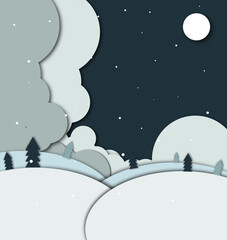 Winter Wonderland: An atmospheric season's backdrop ❄️🌌 #WinterVibes