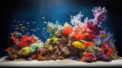 Fototapeta na wymiar Coral reef created with Generative AI