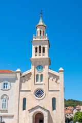 Fototapeta na wymiar St Francis Church and Monastery (Crkva i samostan sv. Frane) in Split (Zvonik i kapelica sv. Arnir) in the state of Split-Dalmatien Croatia