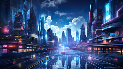 Highly advanced virtual city of the future